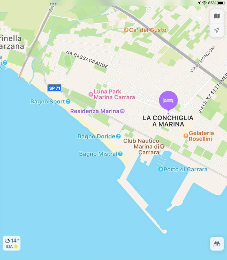 La Conchiglia A Marina Apartment Marina Di Carrara Luaran gambar